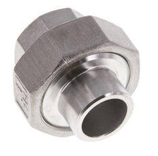 Gerader Verschraubungsstutzen Rp1/2'' Innengewinde x 21.3mm Schweissende Edelstahl Flachdichtung PTFE 150bar (2107.5psi)