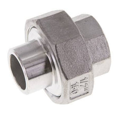 Gerader Verschraubungsstutzen Rp1/2'' Innengewinde x 21.3mm Schweissende Edelstahl Flachdichtung PTFE 150bar (2107.5psi)
