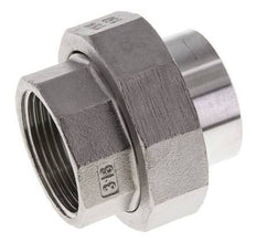 Gerade Verschraubung Rp1 1/4'' Innengewinde x 42,4mm Schweißende Edelstahl Flachdichtung PTFE 150bar (2107,5psi)