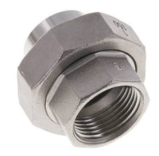 Gerader Verschraubungsstutzen Rp1'' Innengewinde x 33.7mm Schweissende Edelstahl Flachdichtung PTFE 150bar (2107.5psi)