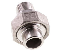 Gerader Verschraubungsstutzen R1/2'' Außengewinde x 21,3mm Schweißende Edelstahl Konische Dichtung 16bar (224,8psi)