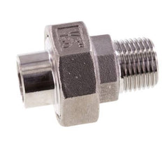 Gerader Verschraubungsstutzen R1/2'' Außengewinde x 21,3mm Schweißende Edelstahl Konische Dichtung 16bar (224,8psi)
