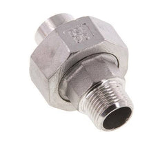 Gerader Verschraubungsstutzen R3/8'' Außengewinde x 17,2mm Schweißende Edelstahl konische Dichtung 16bar (224,8psi)