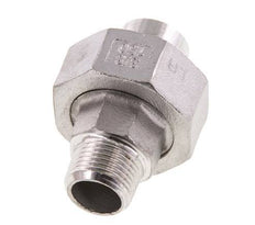 Gerader Verschraubungsstutzen R3/8'' Außengewinde x 17,2mm Schweißende Edelstahl konische Dichtung 16bar (224,8psi)