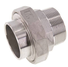 Gerader Verschraubungsstutzen R2'' Außengewinde x 60,3mm Schweißende Edelstahl Konische Dichtung 16bar (224,8psi)