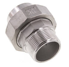Gerader Verschraubungsstutzen R1 1/4'' Außengewinde x 42,4mm Schweißende Edelstahl Konische Dichtung 16bar (224,8psi)