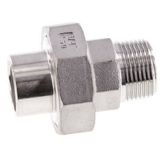 Gerader Verschraubungsstutzen R3/4'' Außengewinde x 26,9mm Schweißende Edelstahl Flachdichtung PTFE 16bar (224.8psi)