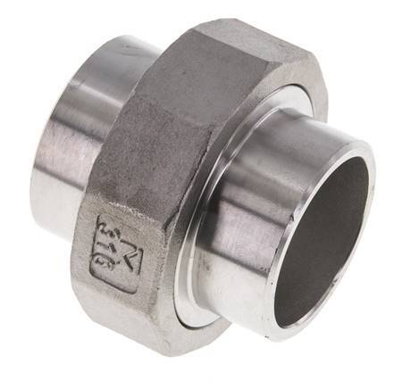 Gerader Verschraubungsstutzen 42,4mm Schweißende Edelstahl Konische Dichtung 16bar (224,8psi)