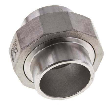 Gerader Verschraubungsstutzen 42,4mm Schweißende Edelstahl Konische Dichtung 16bar (224,8psi)