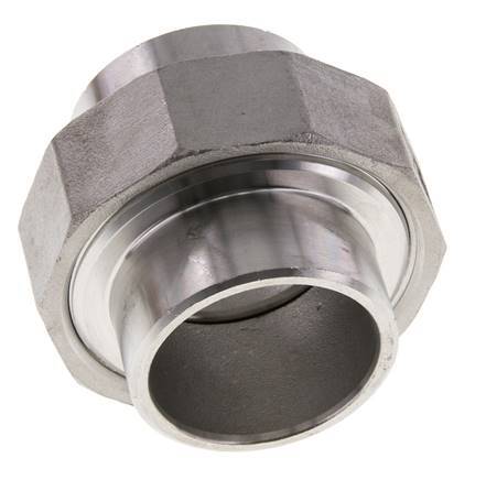 Gerader Verschraubungsstutzen 42,4mm Schweißende Edelstahl Konische Dichtung 16bar (224,8psi)