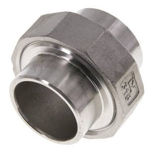 Gerader Verschraubungsstutzen 42,4mm Schweißende Edelstahl Konische Dichtung 16bar (224,8psi)