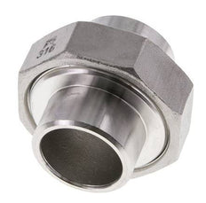 Gerader Verschraubungsstutzen 33,7mm Schweißende Edelstahl Konische Dichtung 16bar (224,8psi)