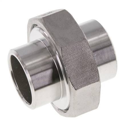 Gerader Verschraubungsstutzen 33,7mm Schweißende Edelstahl Konische Dichtung 16bar (224,8psi)