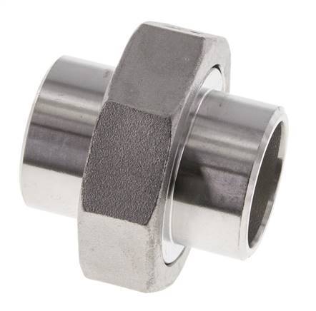 Gerader Verschraubungsstutzen 33,7mm Schweißende Edelstahl Konische Dichtung 16bar (224,8psi)
