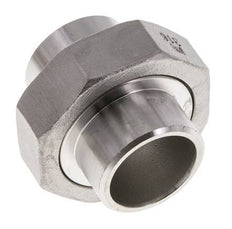 Gerader Verschraubungsstutzen 33,7mm Schweißende Edelstahl Konische Dichtung 16bar (224,8psi)