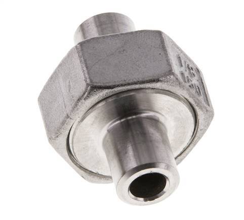 Gerader Verschraubungsstutzen 10,2mm Schweißende Edelstahl Konische Dichtung 16bar (224,8psi)