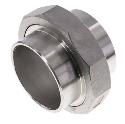 Gerader Verschraubungsstutzen 88,9mm Schweißende Edelstahl Konische Dichtung 16bar (224,8psi)