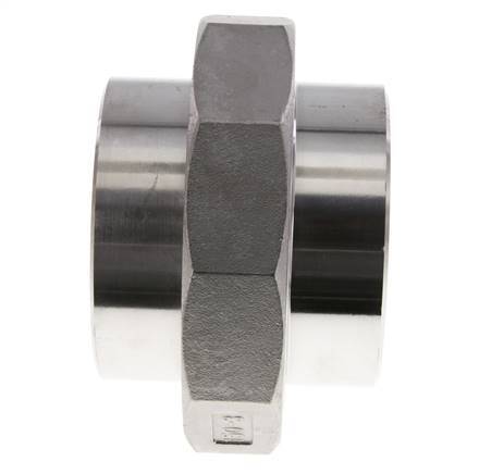 Gerader Verschraubungsstutzen 88,9mm Schweißende Edelstahl Konische Dichtung 16bar (224,8psi)