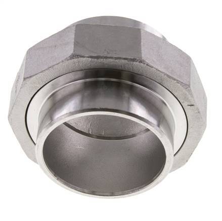 Gerader Verschraubungsstutzen 60,3mm Schweißende Edelstahl Konische Dichtung 16bar (224,8psi)
