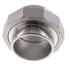 Gerader Verschraubungsstutzen 60,3mm Schweißende Edelstahl Konische Dichtung 16bar (224,8psi)