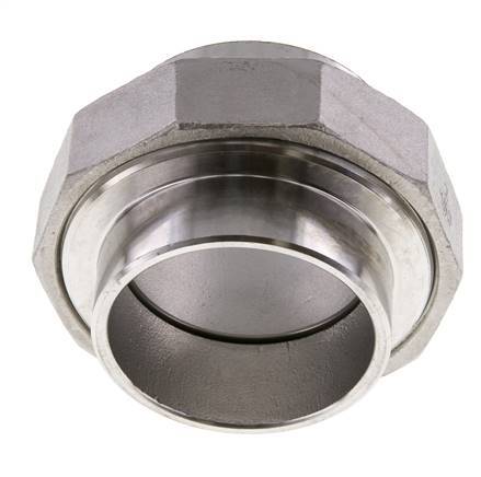 Gerader Verschraubungsstutzen 60,3mm Schweißende Edelstahl Konische Dichtung 16bar (224,8psi)