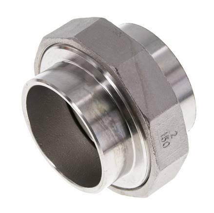 Gerader Verschraubungsstutzen 60,3mm Schweißende Edelstahl Konische Dichtung 16bar (224,8psi)