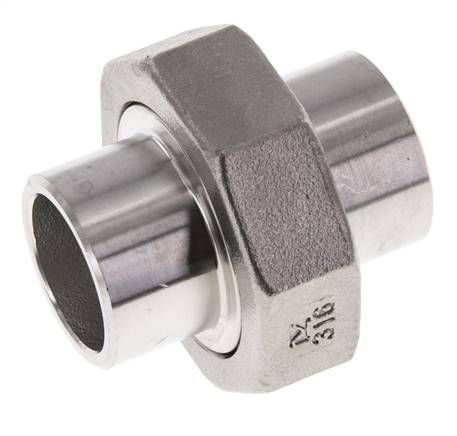 Gerader Verschraubungsstutzen 26,9mm Schweißende Edelstahl Konische Dichtung 16bar (224,8psi)