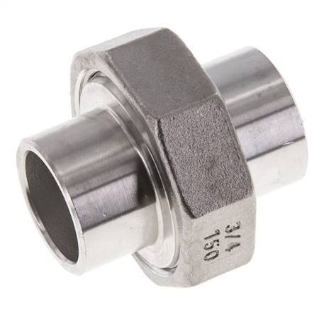 Gerader Verschraubungsstutzen 26,9mm Schweißende Edelstahl Konische Dichtung 16bar (224,8psi)