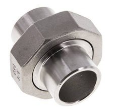 Gerader Verschraubungsstutzen 26,9mm Schweißende Edelstahl Konische Dichtung 16bar (224,8psi)
