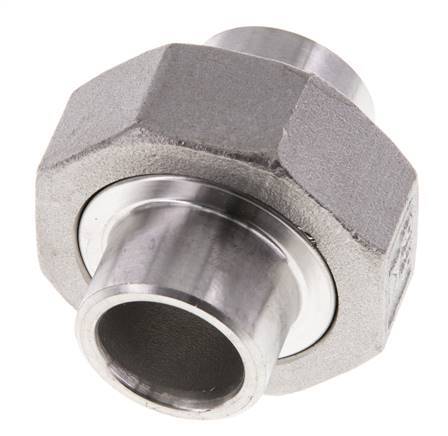 Gerader Verschraubungsstutzen 21,3mm Schweißende Edelstahl Konische Dichtung 16bar (224,8psi)