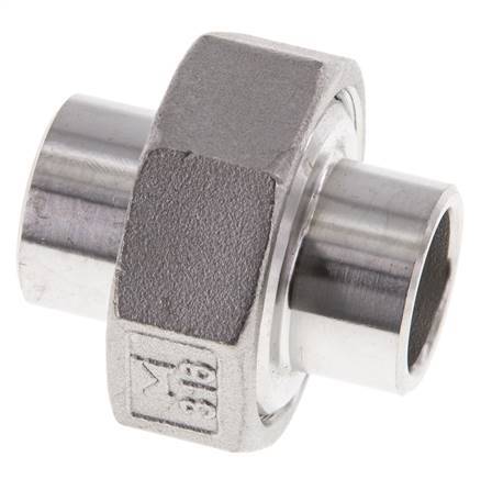 Gerader Verschraubungsstutzen 21,3mm Schweißende Edelstahl Konische Dichtung 16bar (224,8psi)