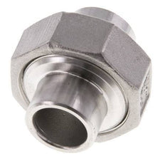 Gerader Verschraubungsstutzen 21,3mm Schweißende Edelstahl Konische Dichtung 16bar (224,8psi)