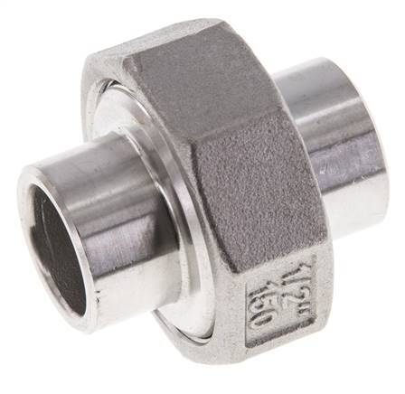 Gerader Verschraubungsstutzen 21,3mm Schweißende Edelstahl Konische Dichtung 16bar (224,8psi)