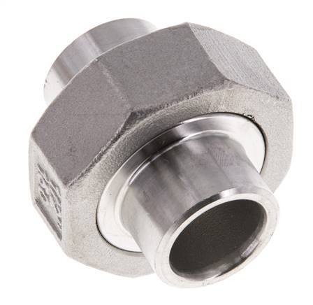 Gerader Verschraubungsstutzen 21,3mm Schweißende Edelstahl Konische Dichtung 16bar (224,8psi)