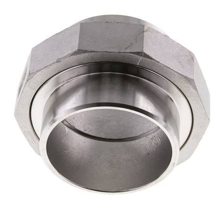 Gerader Verschraubungsstutzen 76,1mm Schweißende Edelstahl Konische Dichtung 16bar (224,8psi)