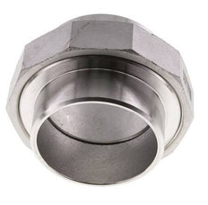 Gerader Verschraubungsstutzen 76,1mm Schweißende Edelstahl Konische Dichtung 16bar (224,8psi)