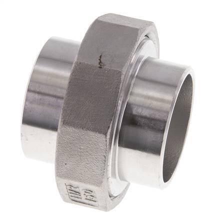 Gerader Verschraubungsstutzen 48,3mm Schweißende Edelstahl Konische Dichtung 16bar (224,8psi)