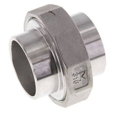 Gerader Verschraubungsstutzen 48,3mm Schweißende Edelstahl Konische Dichtung 16bar (224,8psi)