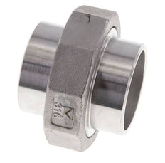 Gerader Verschraubungsstutzen 48,3mm Schweißende Edelstahl Konische Dichtung 16bar (224,8psi)