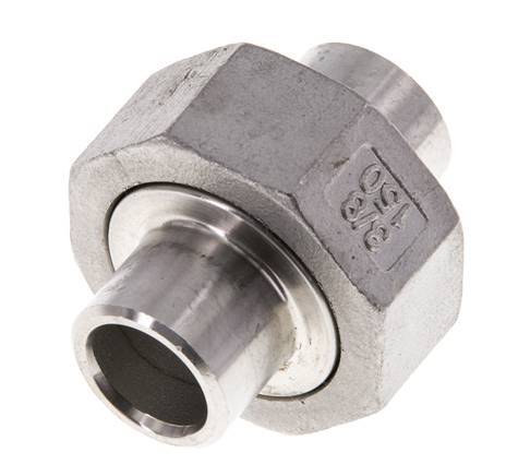 Gerader Verschraubungsstutzen 17,2 mm Schweißende Edelstahl Konische Dichtung 16 bar (224,8 psi)
