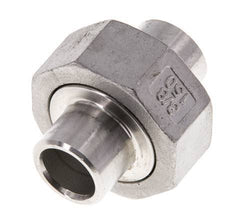 Gerader Verschraubungsstutzen 17,2 mm Schweißende Edelstahl Konische Dichtung 16 bar (224,8 psi)