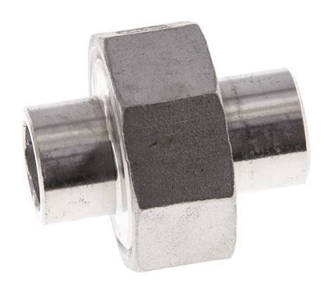 Gerader Verschraubungsstutzen 17,2 mm Schweißende Edelstahl Konische Dichtung 16 bar (224,8 psi)
