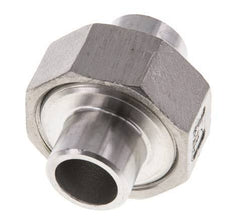 Gerader Verschraubungsstutzen 17,2mm Schweißende Edelstahl Flachdichtung PTFE 16bar (224.8psi)