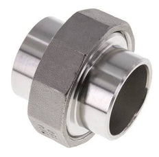 Gerader Verschraubungsstutzen 42,4mm Schweißende Edelstahl Flachdichtung PTFE 16bar (224.8psi)
