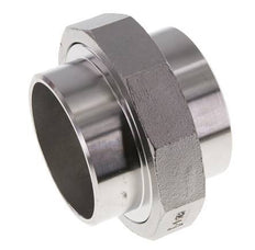 Gerader Verschraubungsstutzen 76,1mm Schweißende Edelstahl Flachdichtung PTFE 16bar (224.8psi)