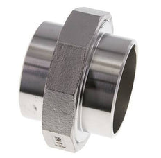 Gerader Verschraubungsstutzen 76,1mm Schweißende Edelstahl Flachdichtung PTFE 16bar (224.8psi)