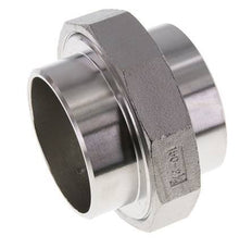 Gerader Verschraubungsstutzen 76,1mm Schweißende Edelstahl Flachdichtung PTFE 16bar (224.8psi)