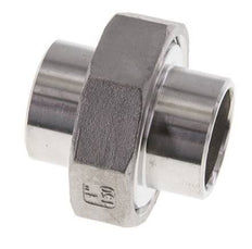 Gerader Verschraubungsstutzen 33,7mm Schweißende Edelstahl Flachdichtung PTFE 16bar (224,8psi)