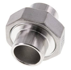 Gerader Verschraubungsstutzen 26,9mm Schweißende Edelstahl Flachdichtung PTFE 16bar (224.8psi)