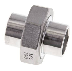 Gerader Verschraubungsstutzen 26,9mm Schweißende Edelstahl Flachdichtung PTFE 16bar (224.8psi)
